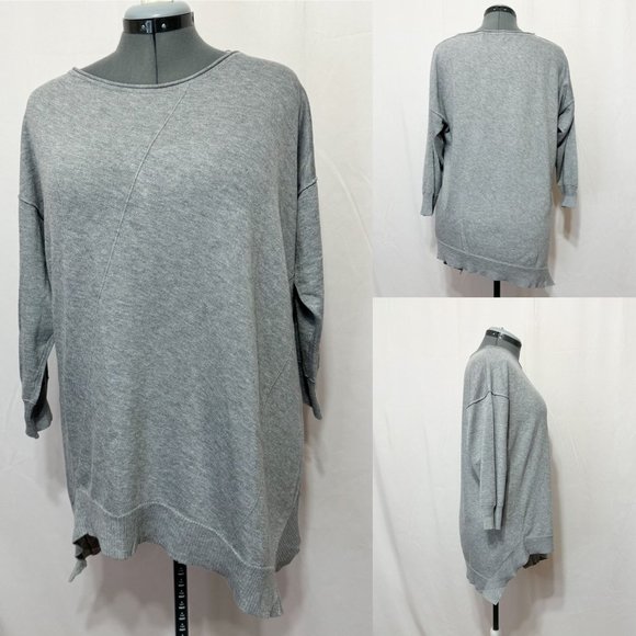 89Th & Madison SzXL Baltic Sea Crewneck Tunic Pullover Sweater - Picture 1 of 7